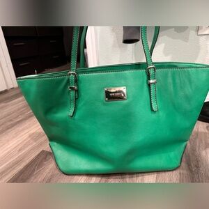 Nine West Vibrant Green Tote Bag